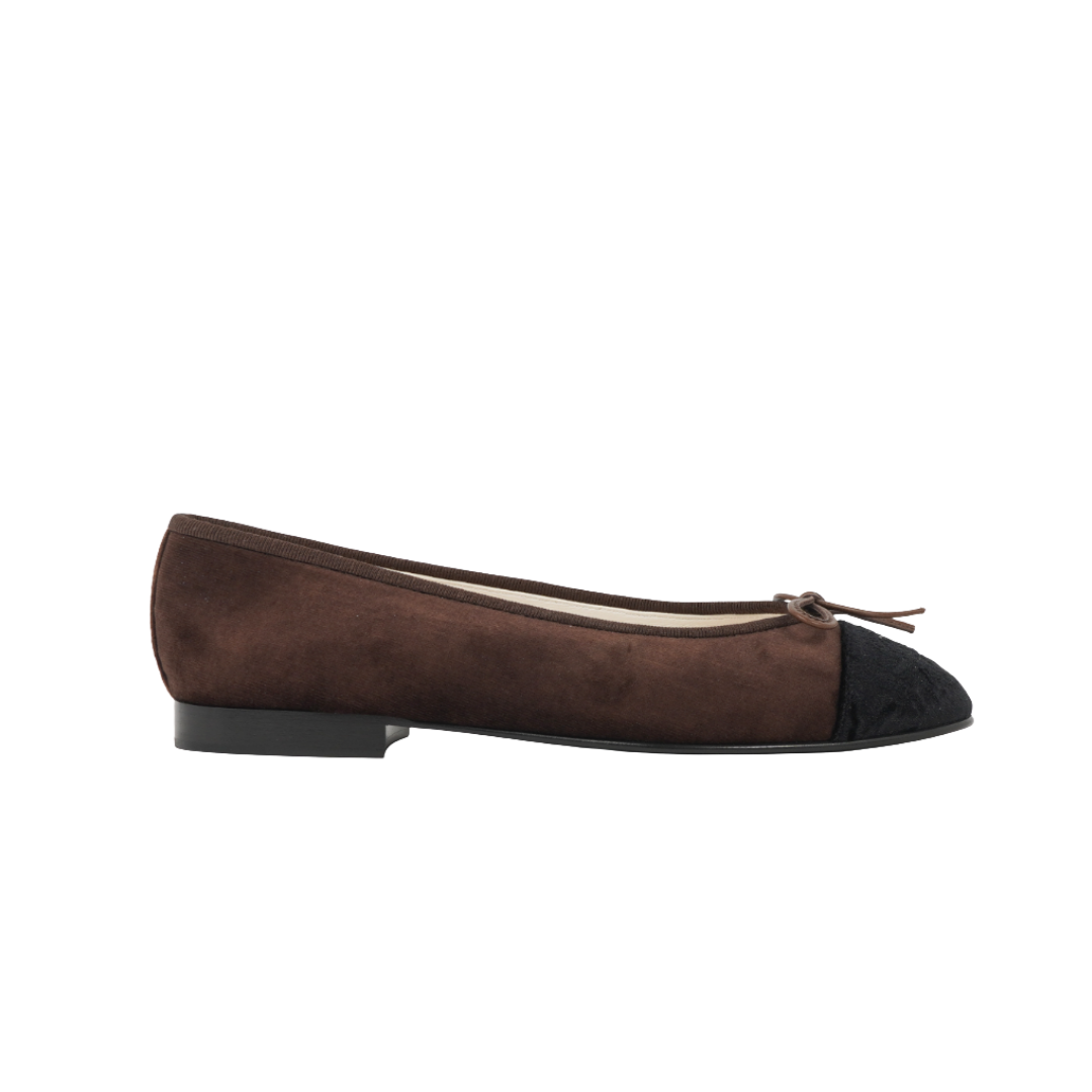 Velvet Ballerinas Dunkelbraun