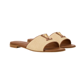 Mare Flat Mule Raffia