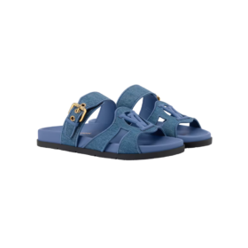 Isola Comfort Mule Blau Denim