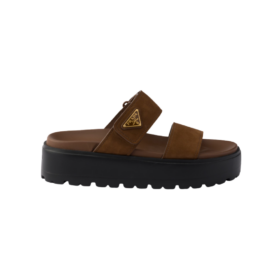 Nubuck Slides Dunkelbraun