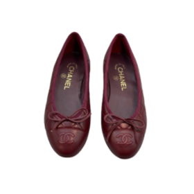 Ballerinas – Lammleder Burgund