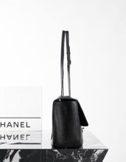 Maxi Flap Schwarz/Silber 32 cm