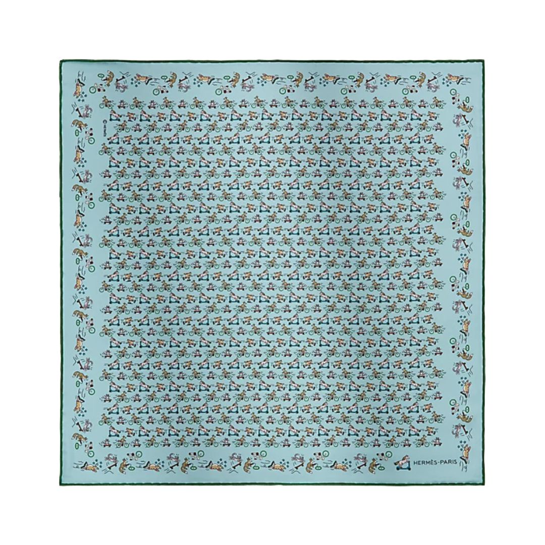 Pocket Square Hellblau