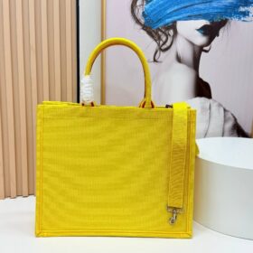 Book Tote Bestickter gelber und roter  41 cm