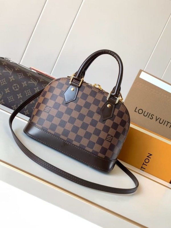 Alma BB Damier Ebene Canvas 23 cm