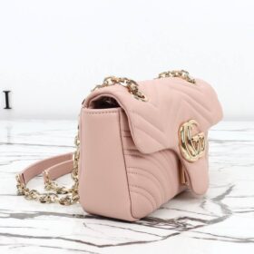 GG Marmont Schultertasche Hellrosa 22 cm