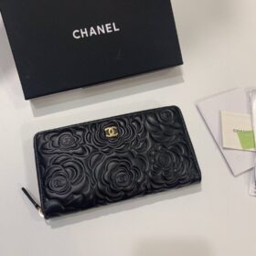 Kamelien Geprägtes Schwarz 19 cm