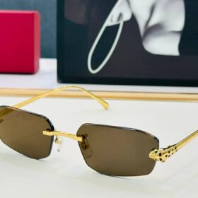 Panthère Sonnenbrille in geometrischer