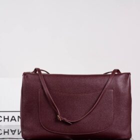 Maxi Flap Bag Bordeaux/Gold 38.5 cm