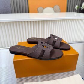 Isola Flat Mule Dunkles Schokoladenbraun