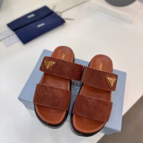 Nubuck Slides Dunkelbraun