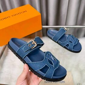 Isola Comfort Mule Blau Denim