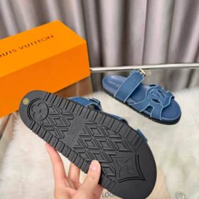Isola Comfort Mule Blau Denim