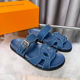 Isola Comfort Mule Blau Denim