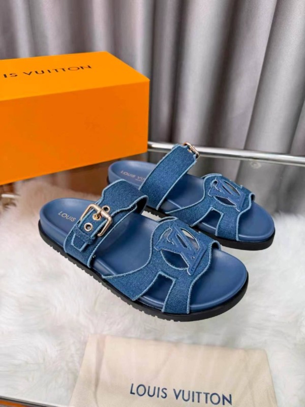 Isola Comfort Mule Blau Denim