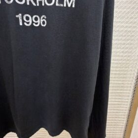 Long-Sleeved Crew-Neck Schwarz