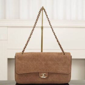 Maxi Flap Tasche Camel 32 cm