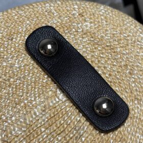 Geflochtenes Stroh Beige/Schwarz 54cm