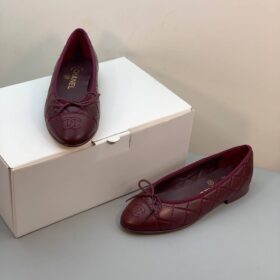 Ballerinas – Lammleder Burgund