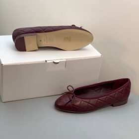 Ballerinas – Lammleder Burgund