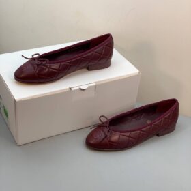 Ballerinas – Lammleder Burgund