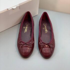 Ballerinas – Lammleder Burgund