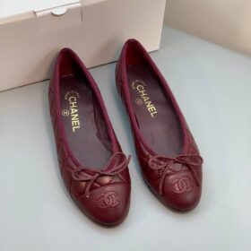 Ballerinas – Lammleder Burgund