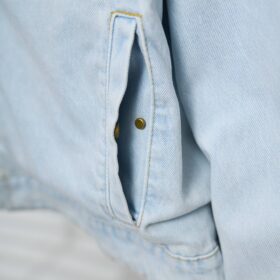 Blouson im Workwear-Stil aus Denim mit gestickter Signatur