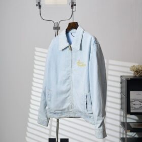 Blouson im Workwear-Stil aus Denim mit gestickter Signatur