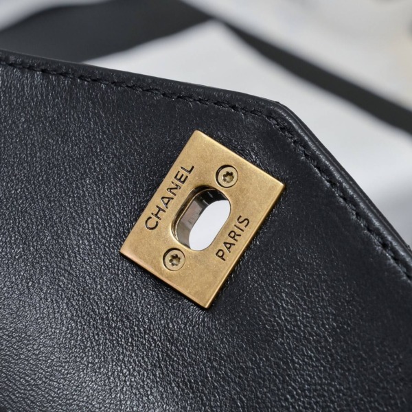 Gürteltasche Schwarz/Gold 18.5 cm