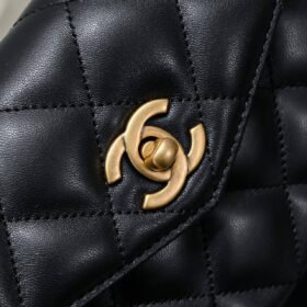 Gürteltasche Schwarz/Gold 18.5 cm