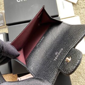 Caviar-Kartenetui Schwarz/Gold 11 cm
