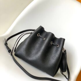 Bella Beuteltasche Schwarz / Silber 22 cm