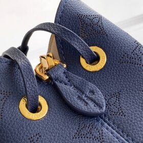 Bella Beuteltasche Marineblau / Gold 22 cm
