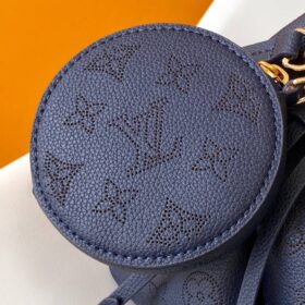 Bella Beuteltasche Marineblau / Gold 22 cm