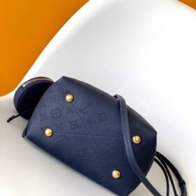 Bella Beuteltasche Marineblau / Gold 22 cm