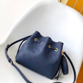 Bella Beuteltasche Marineblau / Gold 22 cm
