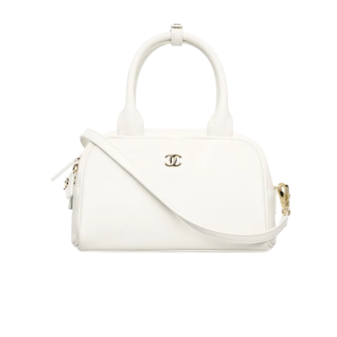 Clutch Elfenbeinweiß/Gold 21 cm