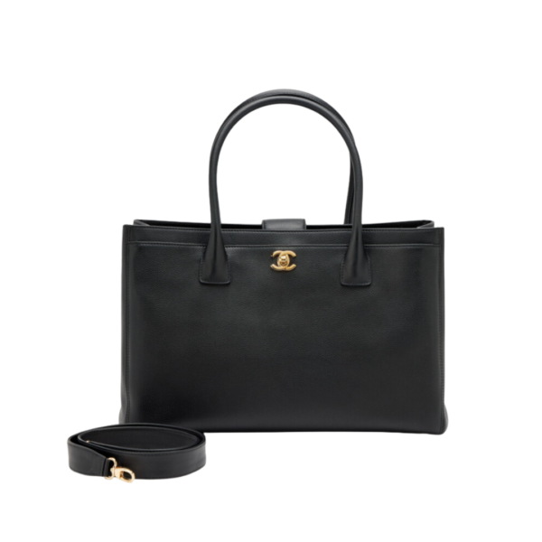 Tote Schwarz / goldfarbene Hardware 36 cm