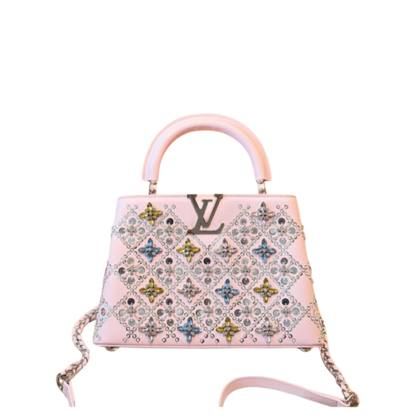 Capucines BB Perlen und Kristalle Rosa 27cm