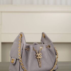 25 Hobo Grau/Gold 22 cm