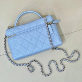 Slim Vanity mit Kette in Blau/Silber 14cm