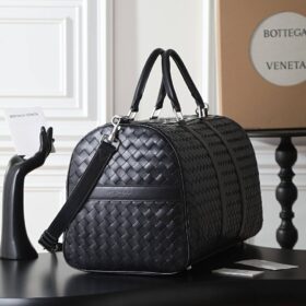 Intrecciato Duffle Schwarz 55 cm