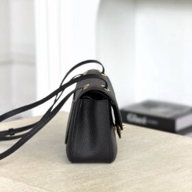 Mini Flap Bag Schwarz 20cm
