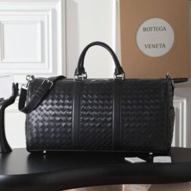 Intrecciato Duffle Schwarz 55 cm