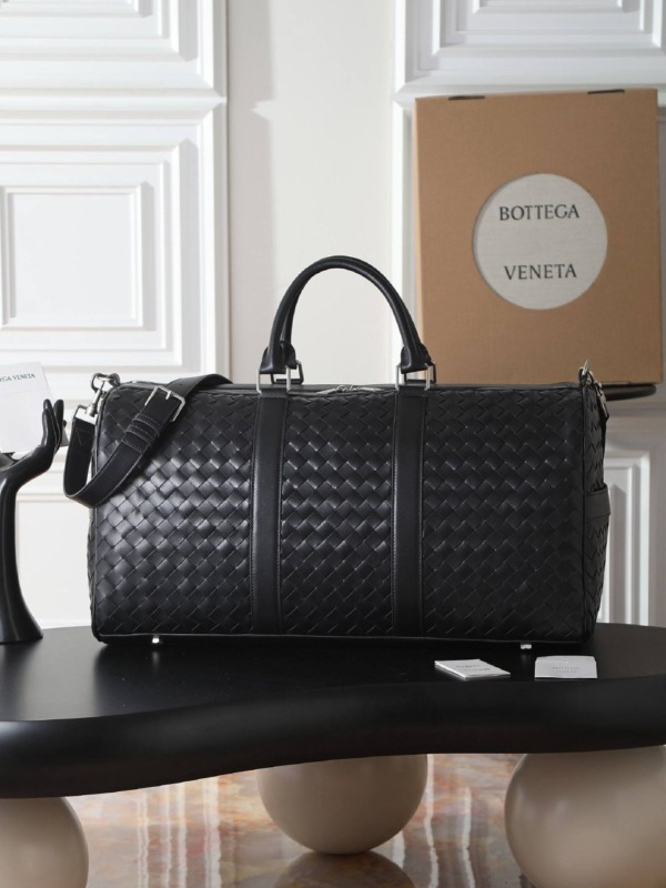 Intrecciato Duffle Schwarz 55 cm