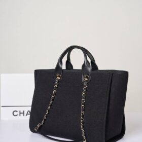 Deauville Tote Schwarz/Silber 30 cm