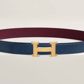 Wendbarer Riemen – Marineblau / Bordeaux 3.8 mm (110cm - 95 EU)