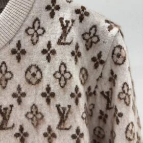 Gebürsteter Monogram-Cardigan