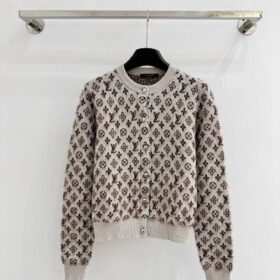 Gebürsteter Monogram-Cardigan